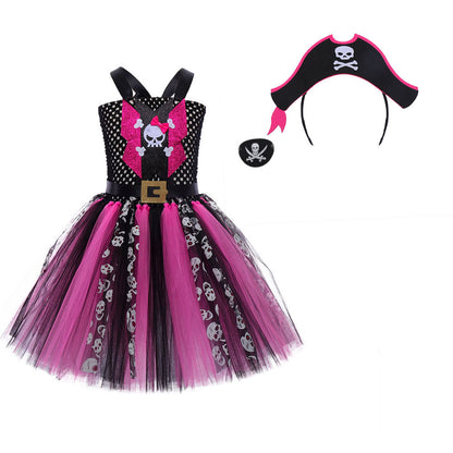 Pirate Costume: Dress with Skirt and Headband