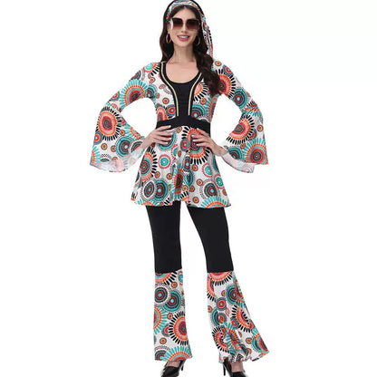 Retro 60s–70s disco costume with pants