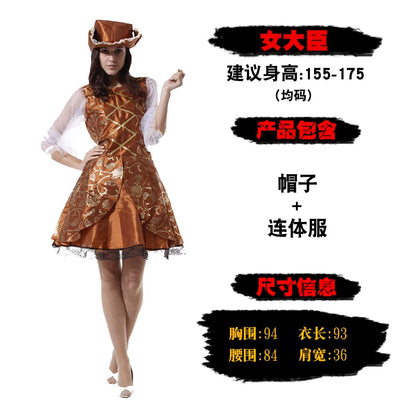 Pirate costume with hat for Halloween