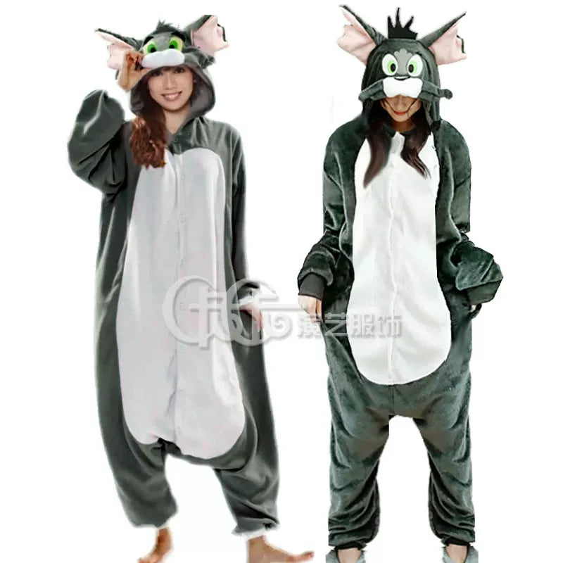 Kigurumi Costume with Hood and Cat Ears
