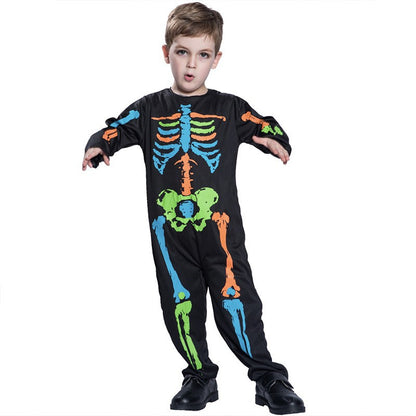 Halloween Skeleton Costume Jumpsuit