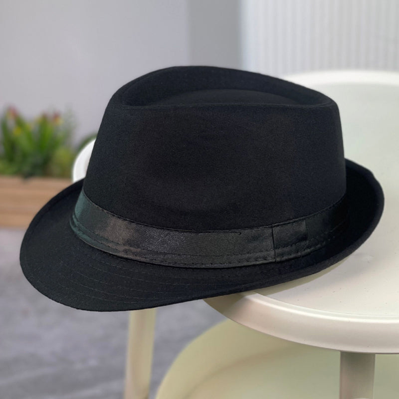 Carnival Fedora Hat with a Black Ribbon