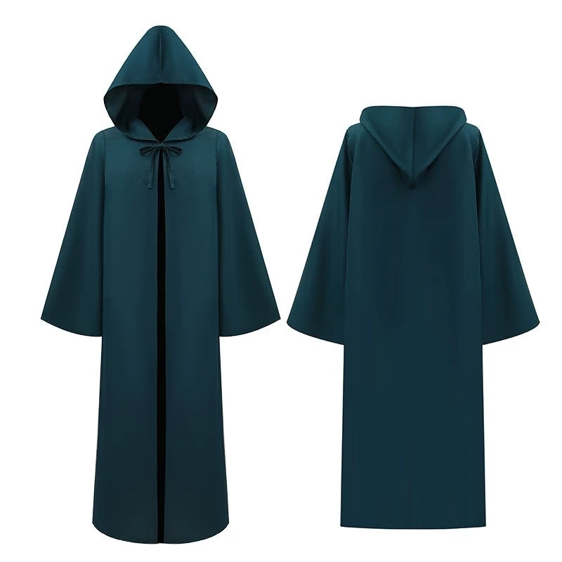 Dark Teal Carnival Hooded Cape