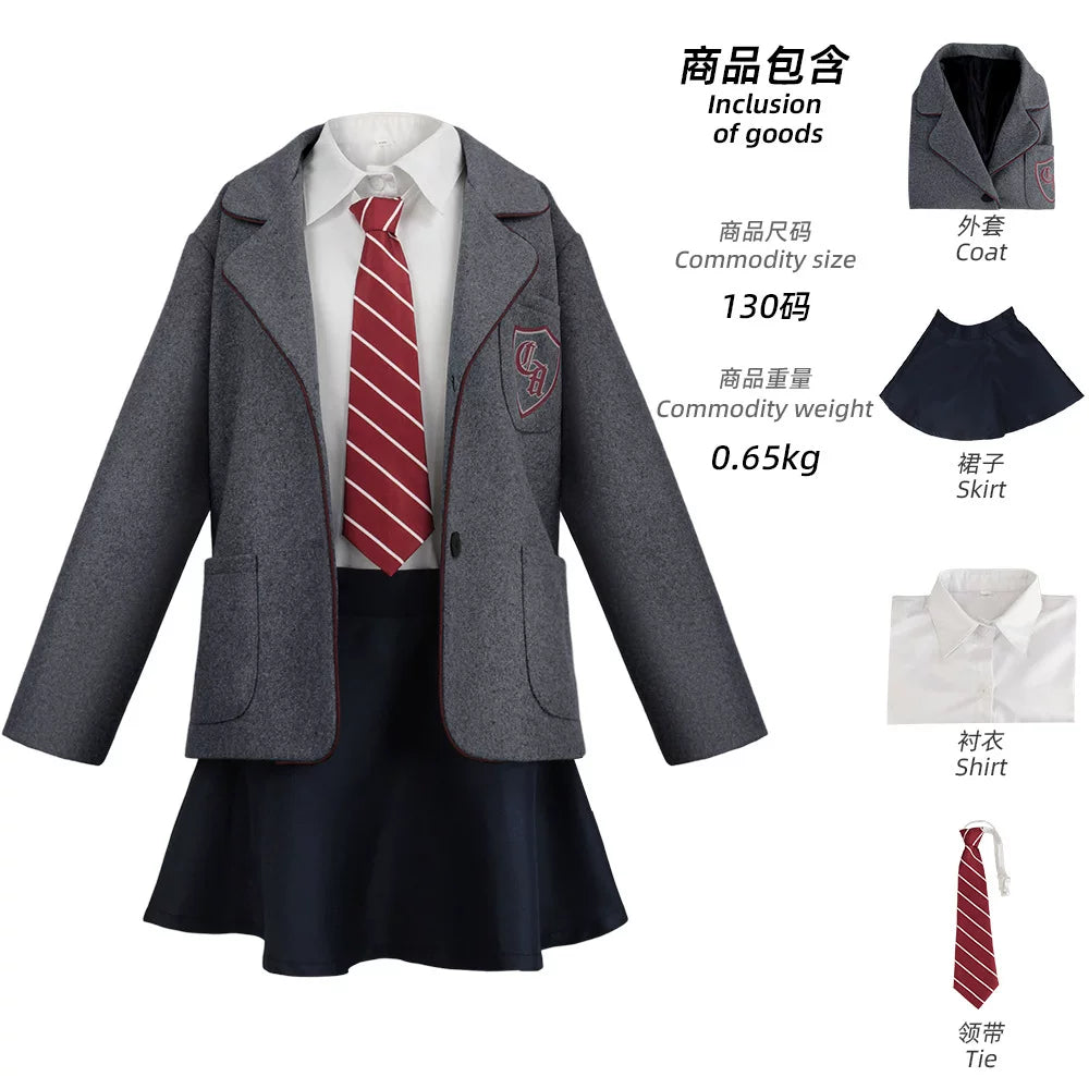 Matilda Kids Costume, Gray School Uniform
