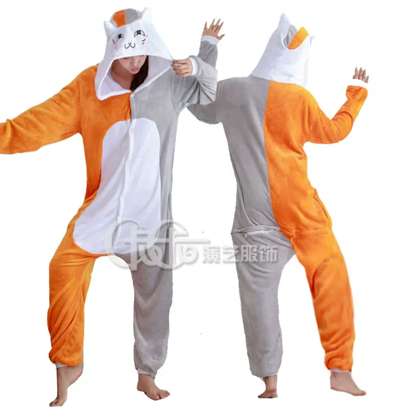 Plush Hooded Cat Kigurumi Costume