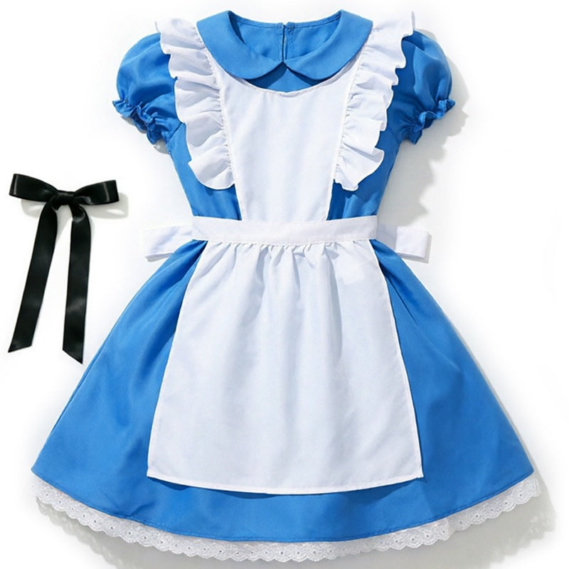 Alice-inspired Carnival Dress, Blue and White