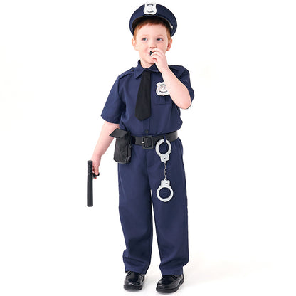 Kids' police costume with accessories