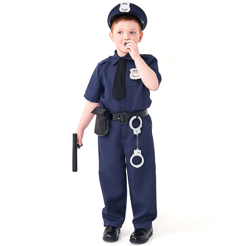 Police Costume for Role Play, 9 Pieces