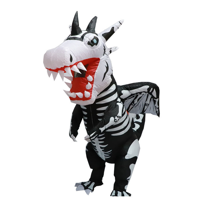 Skeleton Dinosaur Costume with Wings for Halloween