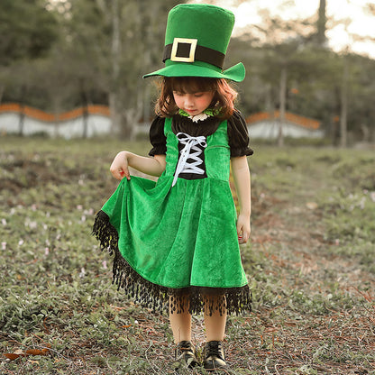 Leprechaun costume with green hat