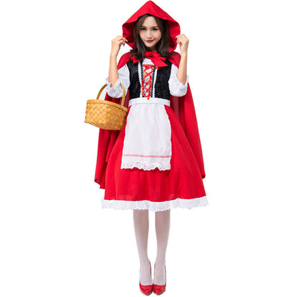 Little Red Riding Hood Carnival Costume with Hood