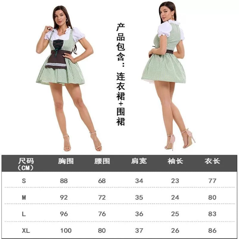 Women's Bavarian Costume Dress for Oktoberfest