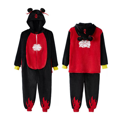 Carnival Hooded Jumpsuit Costume