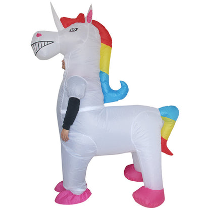 Rainbow Inflatable Unicorn Costume for Parties