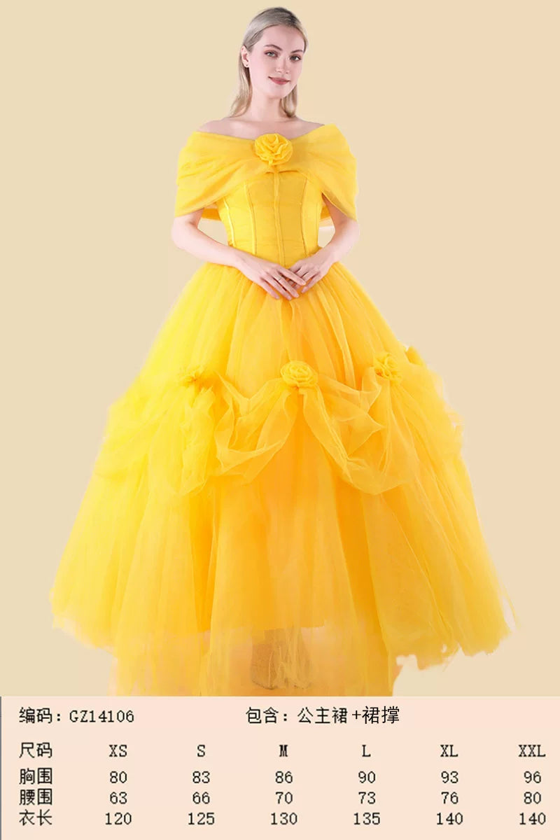 Puffy princess dress for celebrations and the stage