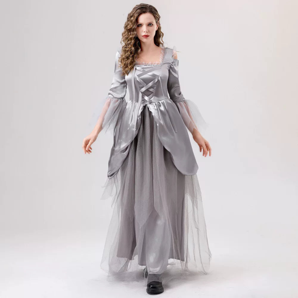 Long Fantasy-Style Cosplay Dress