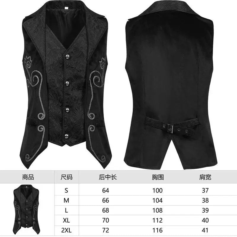 Steampunk Costume Sleeveless Vest