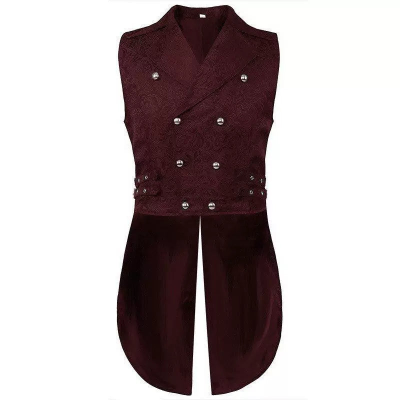 Victorian-Style Suit Vest, Wine