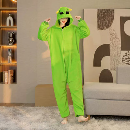 Alien Hooded Costume Jumpsuit