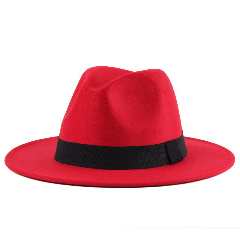 Carnival Fedora Hat with Black Ribbon