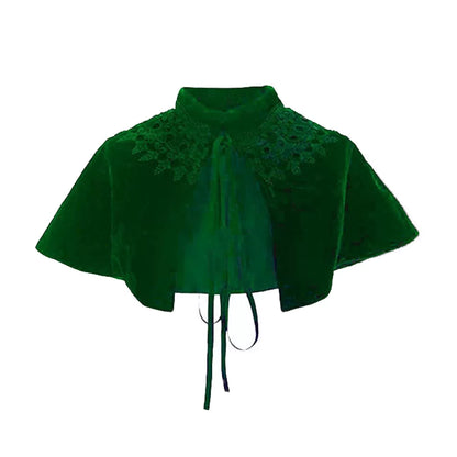 Green Costume Cloak with Collar
