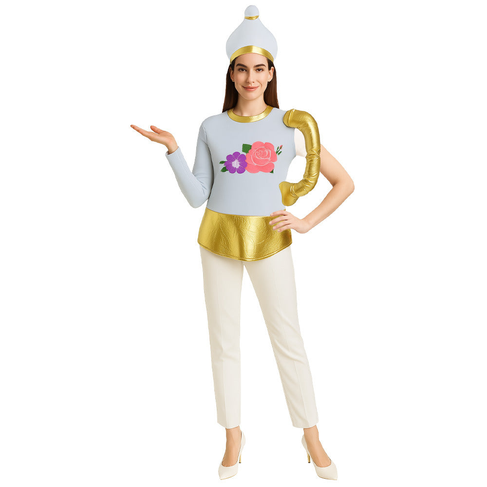 Theatrical Costume with Hat for Stage and Party