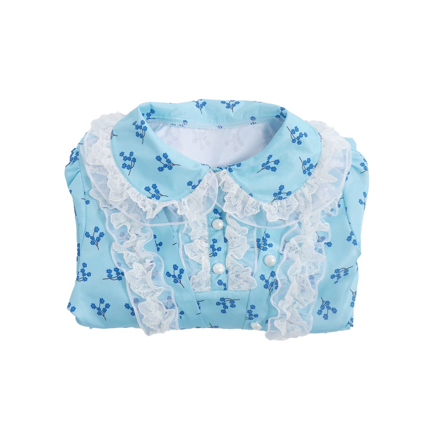 Peter Pan Collar Blouse with Lace for Cosplay