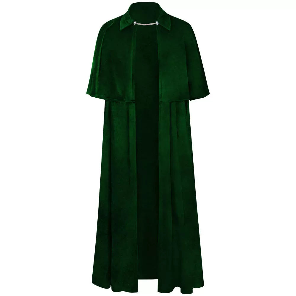 Dark Green Costume Cloak for a Vampire Look