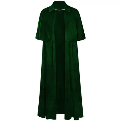 Dark Green Costume Cloak for a Vampire Look