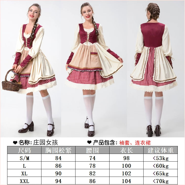 European-Style Costume Dress with Sleeves