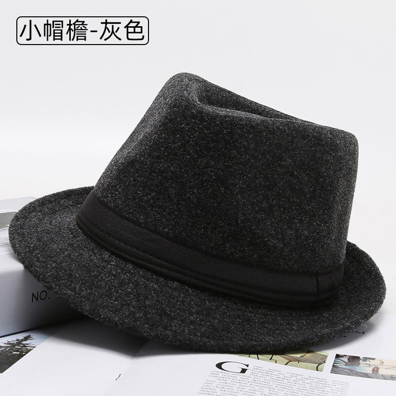 Carnival Hat with Black Ribbon and Short Brim