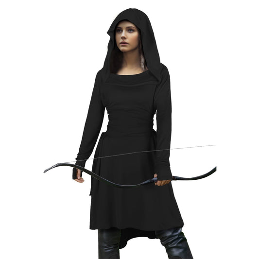 HOMELEX Renaissance Hood Dress for Women Medieval Ren Fair Halloween Hooded Cloak Robes Costume