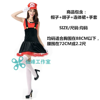 Super Mario-style carnival cosplay costume