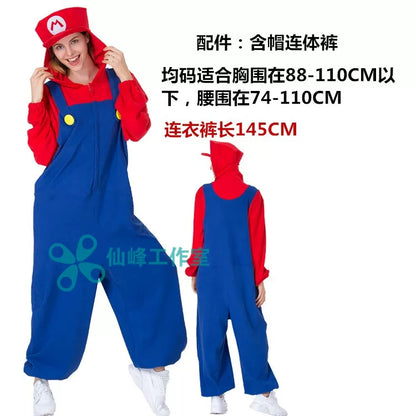 Super Mario-Style Costume with Cap