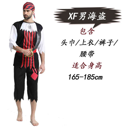 Halloween pirate costume with bandana