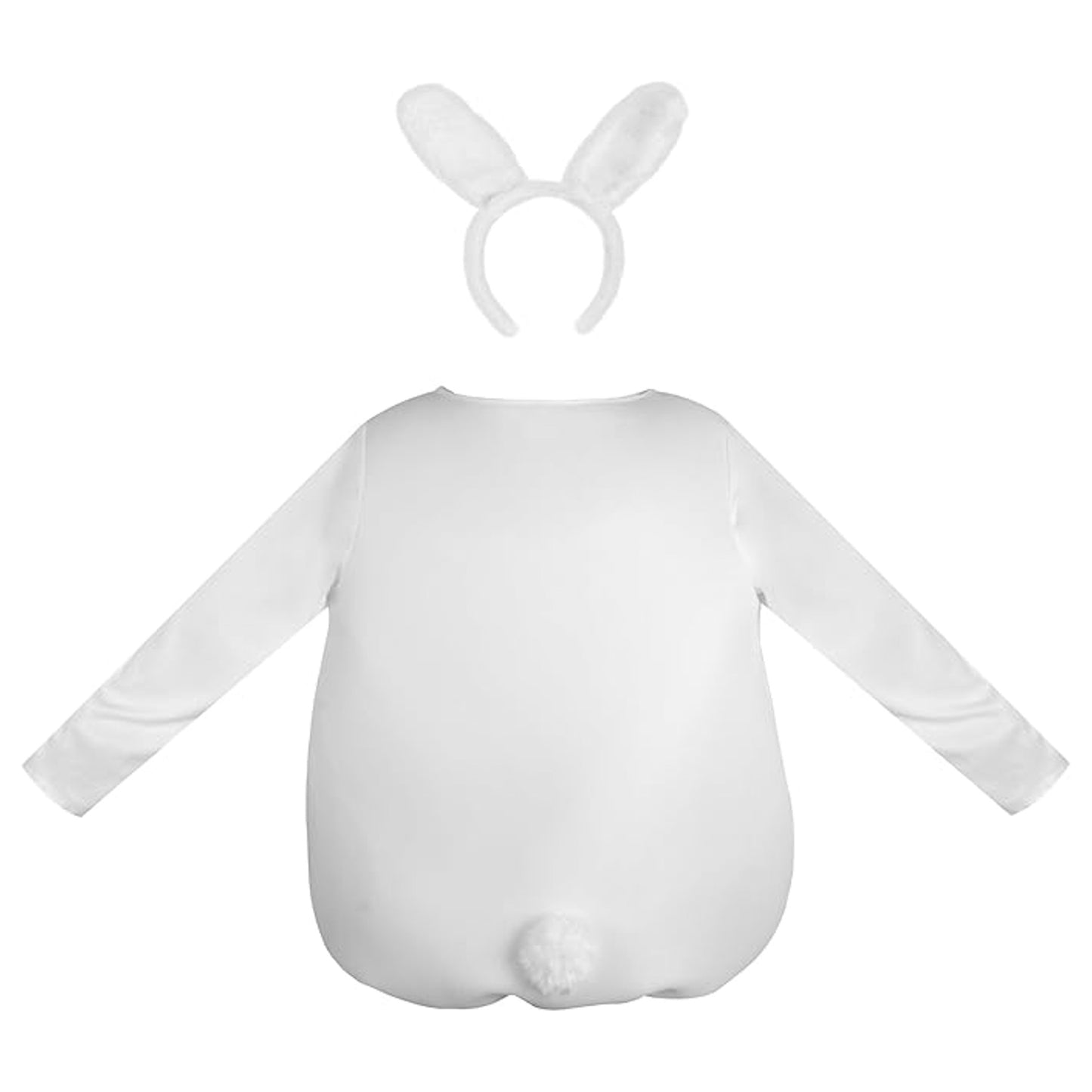 HOMELEX Rabbit Costume Unisex Adult Woman Halloween Animals Jumpsuit One-Piece with Rabbit Ears