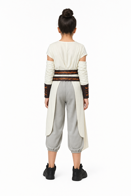 Girls' Rey Kids Costume from Star Wars back view 2