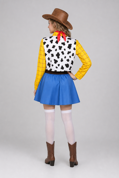 Woody and Jessie Cowboy Cosplay Costume for Halloween back view
