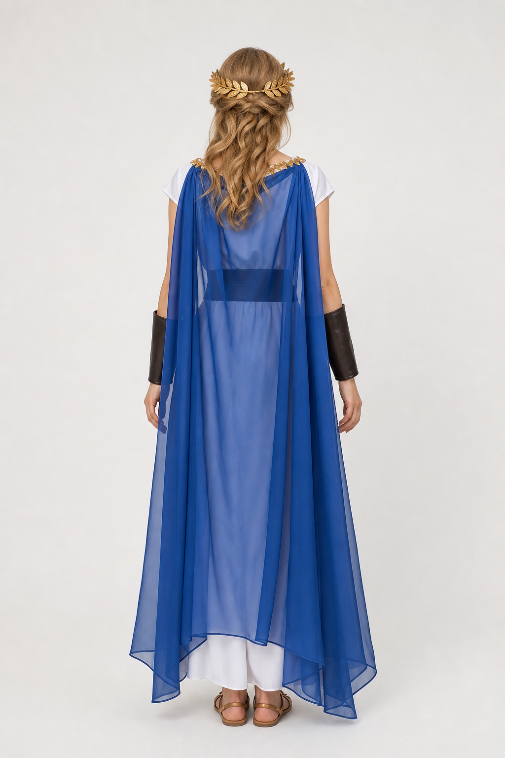 Ancient Greece Carnival Costume with Cape and Wreath