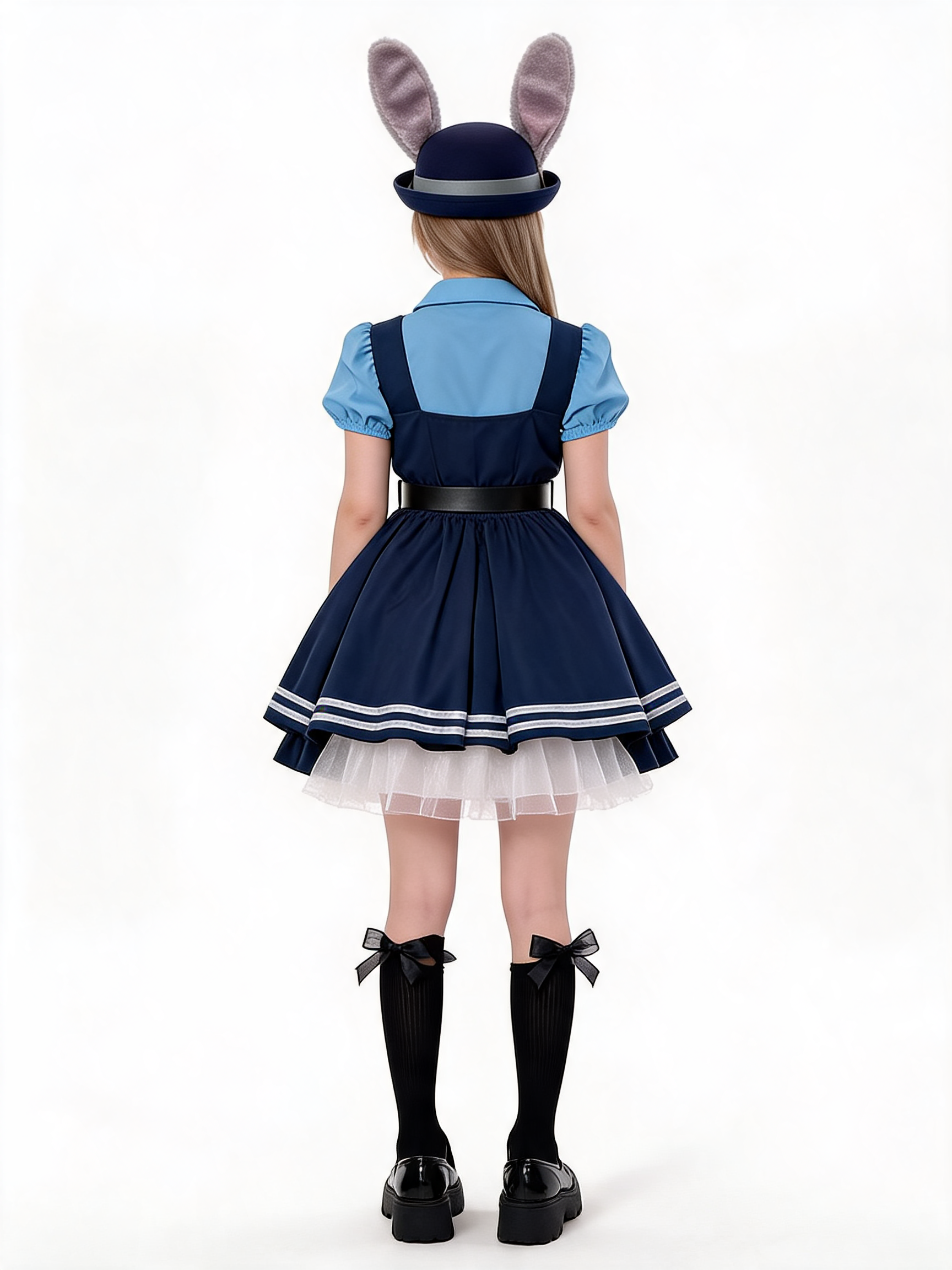 Halloween police costume with ears