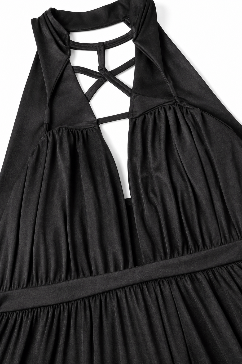 Black Greek-Style Dress for Carnival