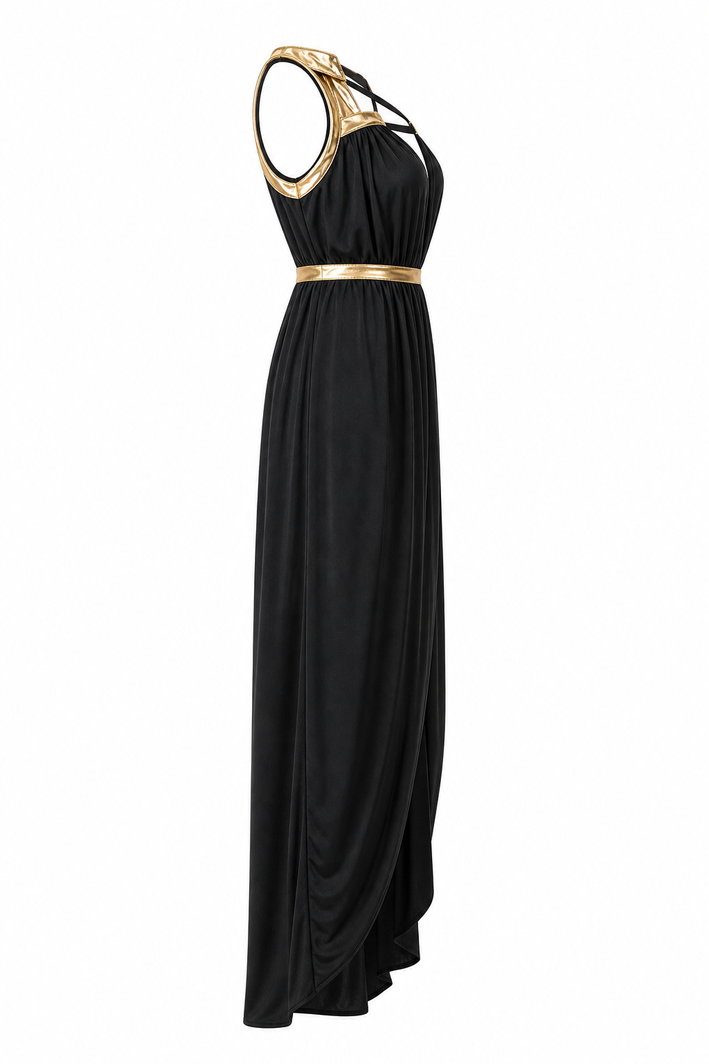 Black Greek-Style Dress for Carnival