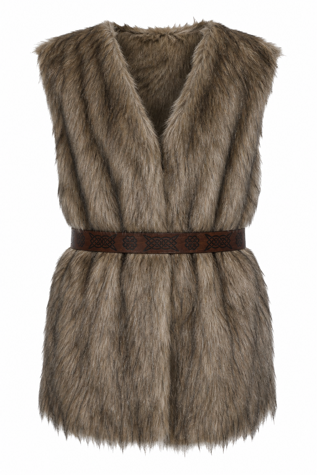Fur Caveman Costume with Belt