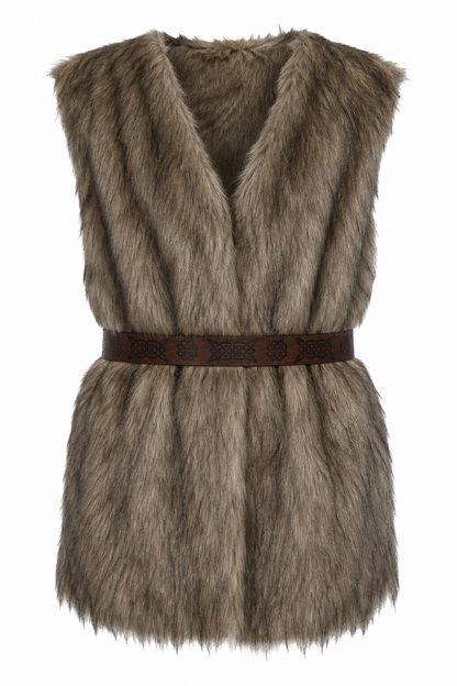 Fur Caveman Costume with Belt