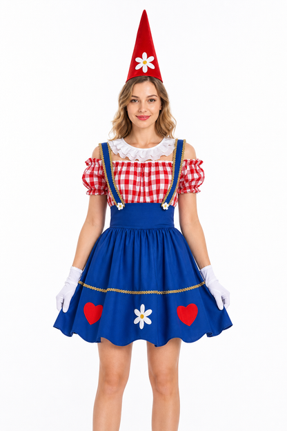 Clown Costume with Hat and Gloves