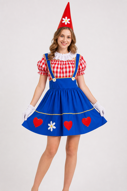 Clown Costume with Hat and Gloves