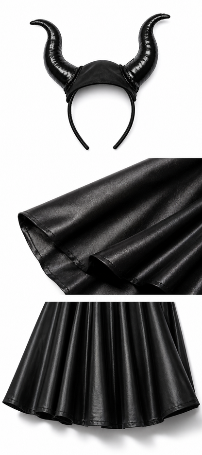 Carnival Costume Set: Horns and Cape