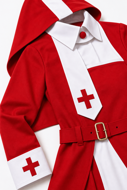 Red Nun Costume Dress for Masquerade Party