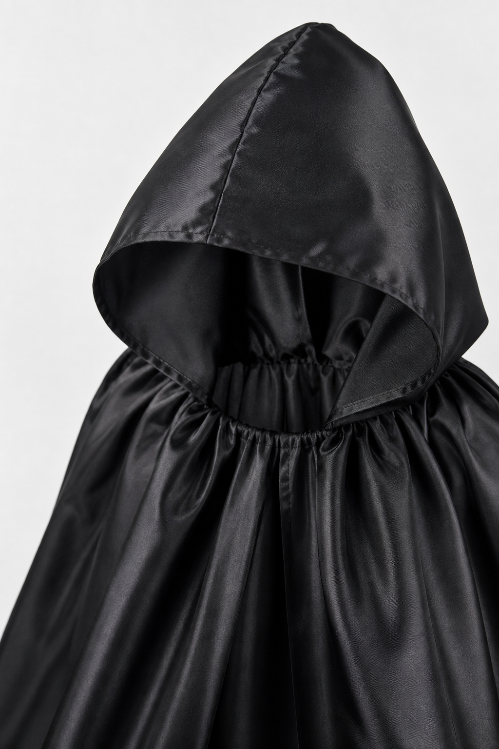 Black Hooded Halloween Costume Cloak