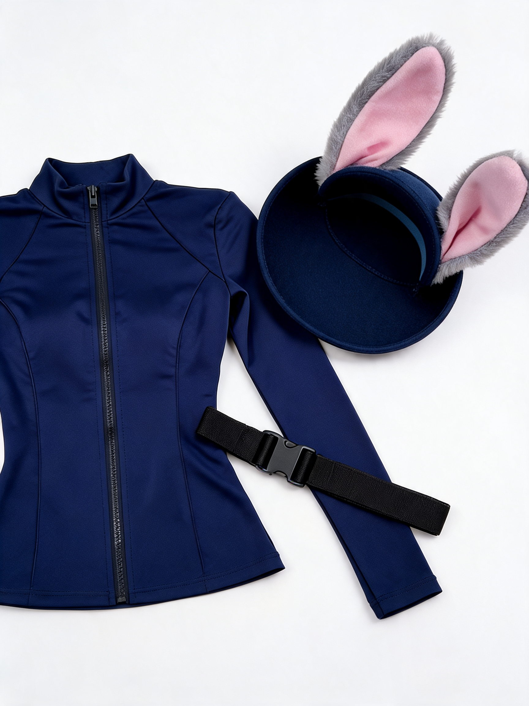 Rabbit Police Costume with Ears for Carnival